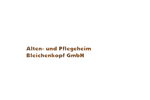 Pflegefachkraft (m/w/d) in Teilzeit (35 Stunden/Woche) - Wir suchen Dich! Alten- und Pflegeheim Bleichenkopf GmbH Elbingerode (Harz) 38875